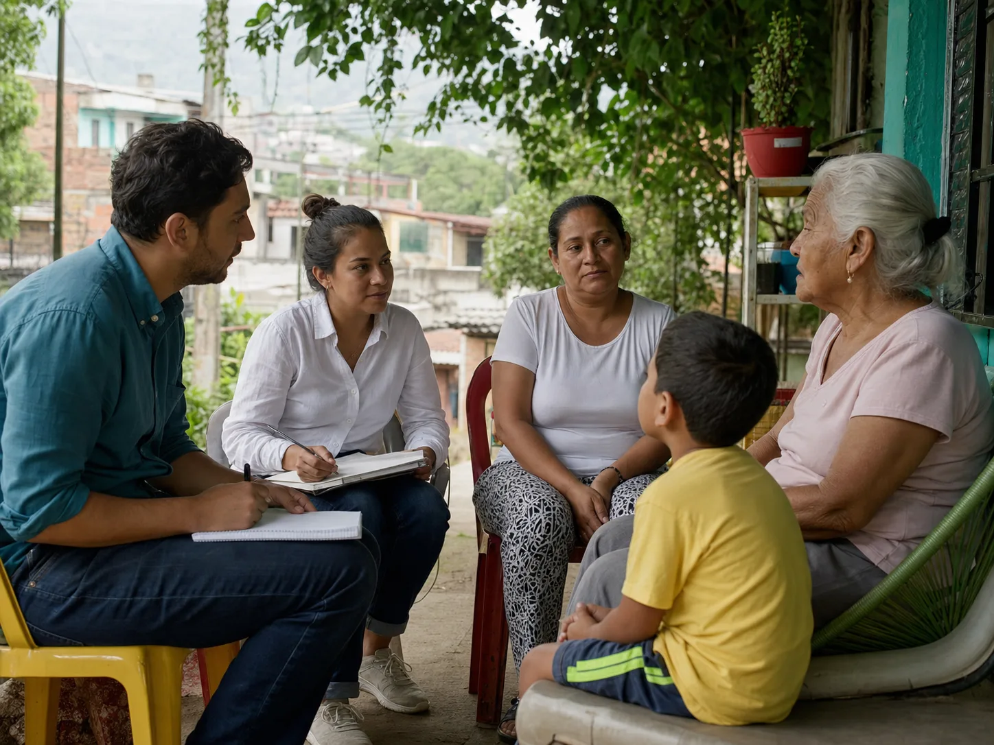 Conversación territorial con residentes y equipo técnico